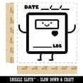 thumbnail image 2 of Happy Scale Weight Tracker with Date Pound Lbs Health Fitness Self-Inking Rubber Stamp Ink Stamper - Black Ink - Large 1-1/2 Inch, 2 of 7