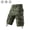 Army green, variant on Men's Camo Cargo Shorts, Military Camouflage Multi Pocket Casual Outdoor Tactical Shorts with Drawstring Cuffs