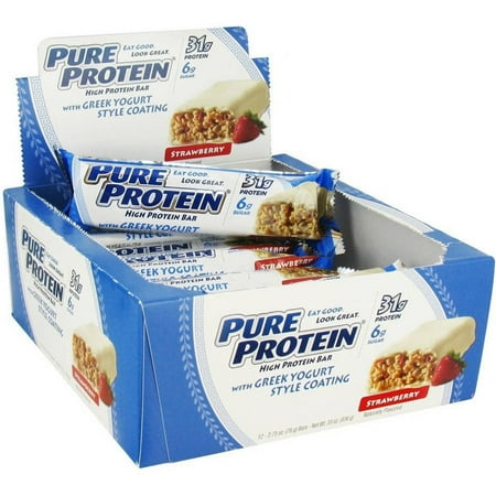 Pure Protein Strawberry with Greek Yogurt, 2.75 OZ (Pack of 12)