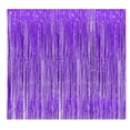 thumbnail image 2 of Tinsel Foil Fringe Curtains,Topboutique 1-Pack 3.2ft x 6.3ft Purple Metallic Tinsel Foil Fringe Backdrop Curtain for Wedding Christmas Halloween New Year, 2 of 9