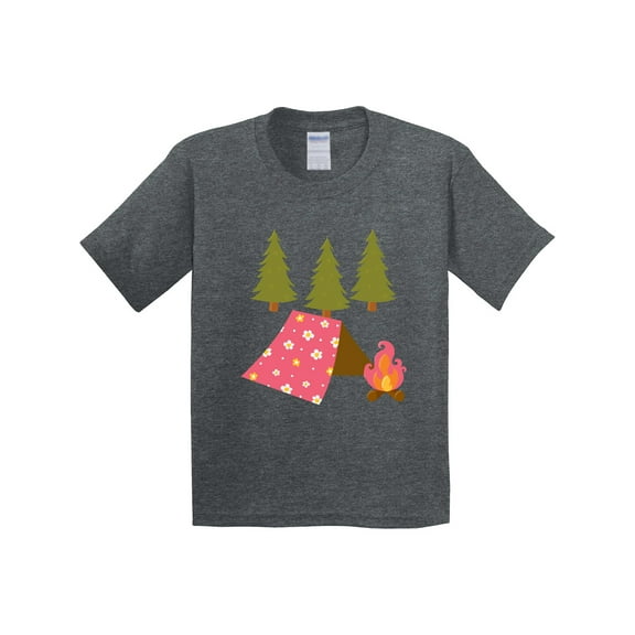 Inktastic Summer Camp Girls Camping Youth T-Shirt