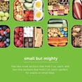 thumbnail image 5 of LunchBots Small Protein Packer Toddler Bento Box - Extra Small Divided Stainless Steel Snack Container - 4 Sections for 1-2oz of Nuts, Meat, Cheese, Finger Foods - Dishwasher Safe - Stainless Lid, 5 of 7