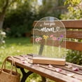 thumbnail image 6 of FastXmas Gifts for Mom, Acrylic Heart-Shaped Keepsake Sign Gift for Mom - 5.9*5.3 Inch, Mother’s Day Birthday Gifts, 2D Acrylic Table Decoration Signage for Mother, 6 of 6