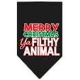 thumbnail image 4 of Christmas Pet and Dog Bandana Screen Printed, "Merry Christmas, Ya Filthy Animal", 4 of 10