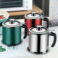 thumbnail image 4 of CAROOTU 3 in 1 Kitchen Stainless Steel Oil Filter Strainer Colander Reuse Fry Oil Can Pot Home, 4 of 7