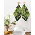 thumbnail image 2 of Happy St. Patrick's Kitchen Dish Towels for Drying Dishes Set of 4, Green Shamrock Shoots Coin Vintage Country Waffle Weave Microfiber Hand Tea Bathroom Towels Quick Dry & Absorbent Towel 12x12, 2 of 7