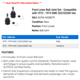 thumbnail image 2 of Front Lower Ball Joint Set - Compatible with 1973 - 1974 GMC G25/G2500 Van, 2 of 2
