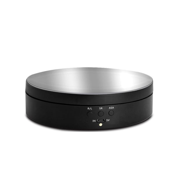 Matsuzay Soporte giratorio para exhibición de tocadiscos, accesorios de fotografía, soporte de fondo para fotografía de estudio Accesorios de cámara y óptica negro