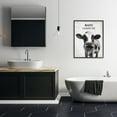 thumbnail image 2 of Stupell Industries Herd It's Laundry Day Cow Quotes and Sayings Painting Black Framed Art Print Wall Art, 24 x 30, 2 of 8