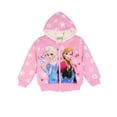 thumbnail image 2 of Chaqueta para niñas con capucha Invierno Nuevo Plus Terciopelo Algodón grueso Ropa para niños Bebé Niños Abrigo de Navidad Ropa de salida Frozen Elsa130 (5T-6T) Gao Jinjia LED, 2 of 2