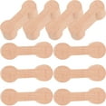 thumbnail image 1 of Phenofice 10Pack Diy Train Track Connector Khaki Wooden Connect Tracks For Childrens Playtime And Building Scenes, 1 of 5