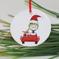 thumbnail image 3 of Decoraciones De Adornos Navideños Con Cubierta Facial Árbol De Navidad Colgante Redondo De Cerámica Colgante Con Tema De Vacuna Regalo Para La Familia Advancent AP006894-03, 3 of 6