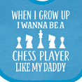thumbnail image 4 of Inktastic Chess Player Childs Game Boys or Girls Baby Bib, 4 of 4