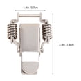 thumbnail image 2 of unbranded 2Ud Clamp De Vertical Plateado Con Bucle Recto Para Seguro Y Compacto, 2 of 5