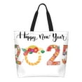 thumbnail image 1 of Balery 2025 New Year'S Bolsa Tote Estilo Estético con Cremalleras, Bolsa de Hombro, Bolsa de Compras Grande y Plegable, 1 of 8