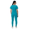 thumbnail image 2 of Adar Pro Flawless Plus Scrub Set For Women - Elevated V-Neck Top & Jogger Scrub Pants, 2 of 7