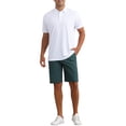 thumbnail image 2 of CAMISAS POLO PARA HOMBRE INSPIRE CHIC de manga corta, livianas, de corte regular, casuales para negocios, camisa sólida para golf, 2XL blanca, 2 of 6
