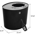 thumbnail image 2 of IRIS USA Top Entry Cat Litter Box with Scoop, Large, Black/Gray, 2 of 5
