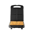 thumbnail image 6 of Mainstays 4 Slice Waffle Maker, Removable Plates, Black Matte, Model MS8400778514-1, 6 of 9