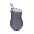 thumbnail image 4 of Women One Piece Swimsuits Tummy One Shoulder Bathing Suits Ruched Asymmetric Swimwear, 4 of 5