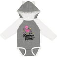 thumbnail image 3 of Inktastic Be a Flamingo in a Flock of Pigeons with Flowers Girls Long Sleeve Baby Bodysuit, 3 of 5