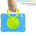 thumbnail image 2 of iPad 10.9 inch Case 2022, Allytech 360 Degree Rotatable Kickstand Pencil Holder Protective Case with Adjustable Detachable Shoulder Strap Kids-Friendly Case for iPad 10th Gen 2022, Blue + Green, 2 of 8