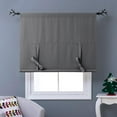 thumbnail image 6 of NICETOWN Blackout Curtains Tie Up Adjustable Balloon Roman Shade, Rod Pocket Thermal Insulated Privacy Room Darkening Curtain for Bedroom Bathroom, Grey, 46"x63", 1 Panel, 6 of 8