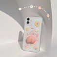 thumbnail image 4 of Funda para Apple iPhone 11 suave con bonito diseño de 6,1", funda de TPU ultrafina a prueba de golpes y antiarañazos, protección contra golpes, dibujo animado en 3D, cerdo 4, 4 of 5