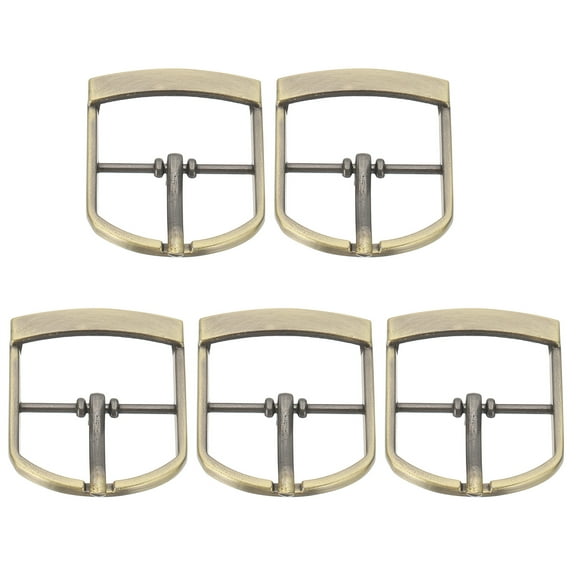 Uxcell Single Prong Buckle, 5 Pcs 1 Inch Adjustable Metal Roller Buckle Belt Buckles for Bags DIY Crafts Purse Straps Shoe Belts Making Accessories, Bronze