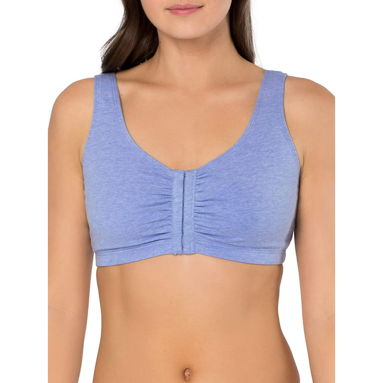 Fruit of the Loom Women's Front Closure Cotton Bra 