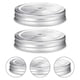 thumbnail image 3 of BRIGHTFUFU 2pcs Mason Jar Tapa de paja Tapa de acero inoxidable Ledos de frascos con agujeros de paja, 3 of 7