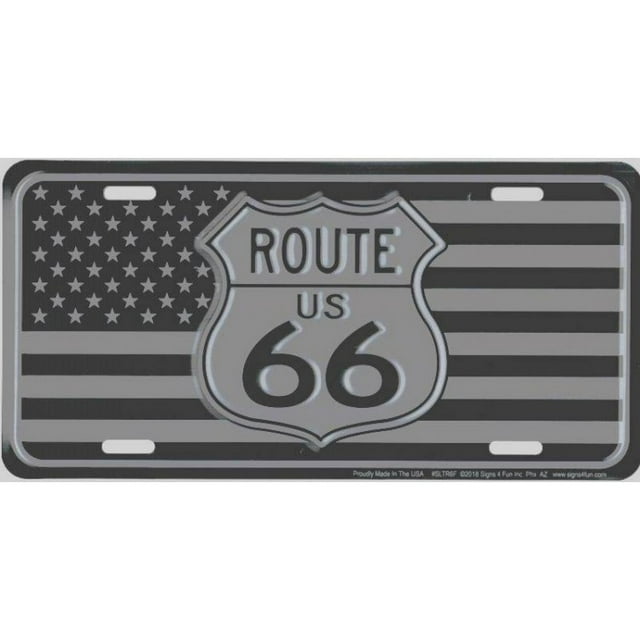 Plaque d'Immatriculation de la Route 66 Tactique Américaine