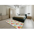thumbnail image 4 of Ahgly Company Indoor Rectangle Patterned Orange Salmon Pink Novelty Area Rugs, 6' x 9', 4 of 6