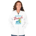 thumbnail image 3 of Smurfette Resting Beach Face Smurfs Zip Hoodie Sweatshirt Women Brisco Brands L, 3 of 6