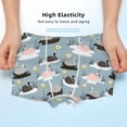 thumbnail image 3 of Yiaed Swan Princess On Lake Print Boys' Boxer Briefs Cotton Casual Stretch Comfort Boys Boxers - Kids Boxer Briefs Underwear for Boys (6-18)-XX-Small, 3 of 5