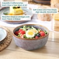 thumbnail image 6 of Malacasa 18 Pcs Dinnerware Sets, Stoneware Plates and Bowls Set, Tableware Dishwasher Microwave Safe, Serves For 6 people, Blue, 6 of 9