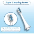 thumbnail image 2 of Electric Toothbrush Heads For CHAIN PEAK Toothbrush 8930 Blue, 2 of 7