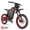 EX1-Red-25Ah, variant on EOEO TWO EX1 3000W Electric Dirt Bike for Adults, 40MPH & 17'' Off-Road tires, 48V 25Ah Battery, 50 Miles Range, Hydraulic Disc Brakes & Dual Suspension, UL2849
