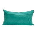 thumbnail image 2 of Aqua Quilted Velvet Geo Lumbar Decorative Pillow, 2 of 3