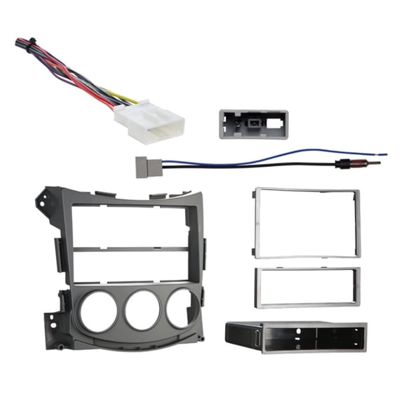 Fits Nissan 370Z 2009-2018 Non-NAV Metra Single or Double DIN Dash Kit with Harmony Radio Harness