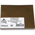 thumbnail image 1 of Leader Paper Products PPAG15 A2 Enveloppes Métalliques 50/Pkg Or Antique, 1 of 1