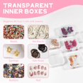 thumbnail image 4 of Small Bead Organizer Box, 30Pcs Mini Clear Bead Storage Containers, Small Plastic Boxes with Hinged Lids and Label Stickers, Plastic Case for Storage Parts Craft Jewelry Diamond (White), 4 of 7