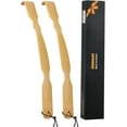 thumbnail image 1 of 2 Pack Back Scratcher, 17 Inch Curved Long Handle Bamboo Back Scratcher, Ideal Gift for Mom and Dad, 1 of 4