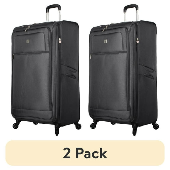 (2 pack) Protege Arendale 32" Soft Side Expandable Rolling Spinner Luggage, Gray