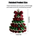thumbnail image 4 of DIY Crochet Christmas Tree Kit, Handmade Holiday Decoration Set, Beginner Christmas Kit, Tree Bow Pearl Embellishment, Christmas Craft Kit with Yarn, Hook,Beads & Instructions, 4 of 8
