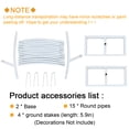 thumbnail image 4 of 6.5Ft Round Metal Arch Garden or Wedding Arch Arbor Stand with Bases, Large Size White Flower Door, Outdoor Climbing Plants Party Backdrop Stand Decoration, 4 of 6