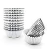 Silver Foil Cupcake Liners,GOLF Standard Size Silver Foil Cupcake Liners Wrappers Metallic Baking Cups ,Muffin Paper Cases, 500 Pack