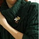 thumbnail image 2 of Pin de broche de pájaro esmaltado vintage de 2 piezas Pin de arce en tono dorado Salvador Broche de pájaro esmaltado, 2 of 9