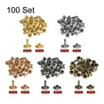 thumbnail image 3 of 100 Sets Leather Rivets 10mm x 10mm Metal with 3 Setter Tools Multi Colors for Leather Craft DIY, 3 of 6