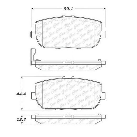 Centric 105.11800 Posi Quiet Ceramic Pads